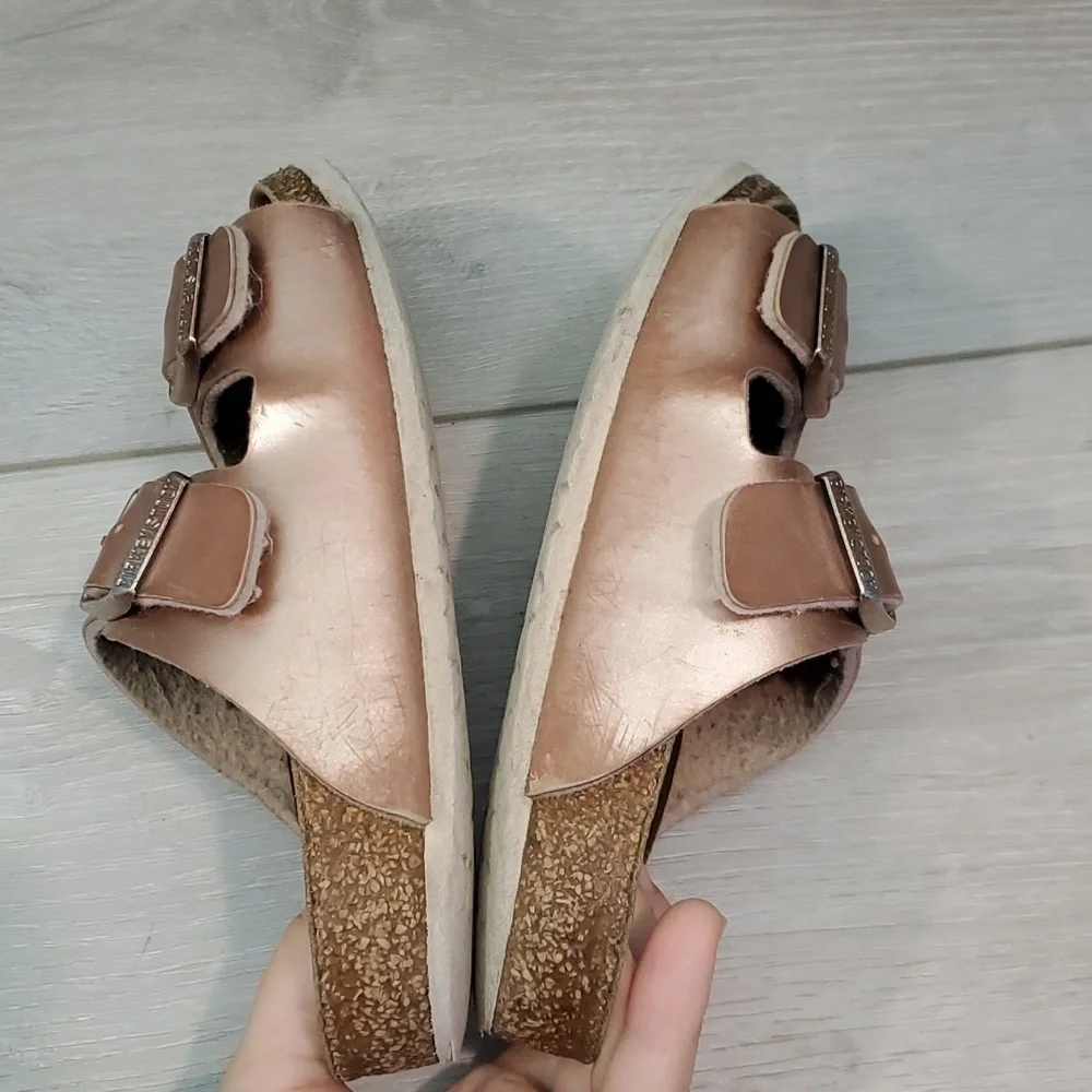 Birkenstock Kids Girls Arizona Rose Sandals Slides shoes sz 30/C12